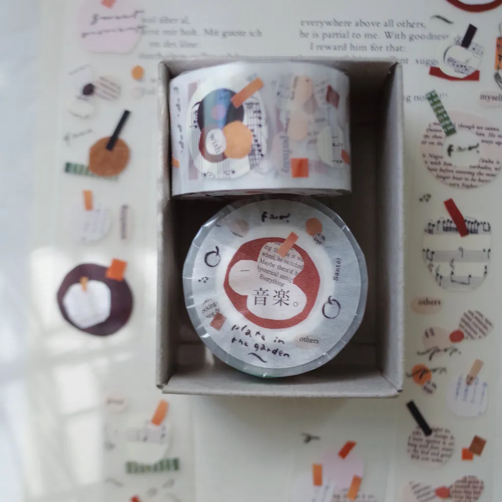 Mr. Eggplants PET Tape - Plates in the Garden (3cm)