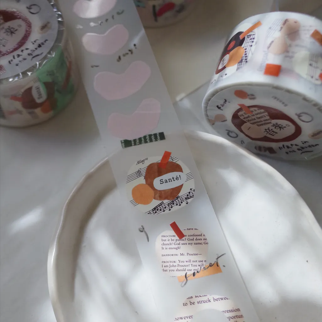 Mr. Eggplants PET Tape - Plates in the Garden (3cm)