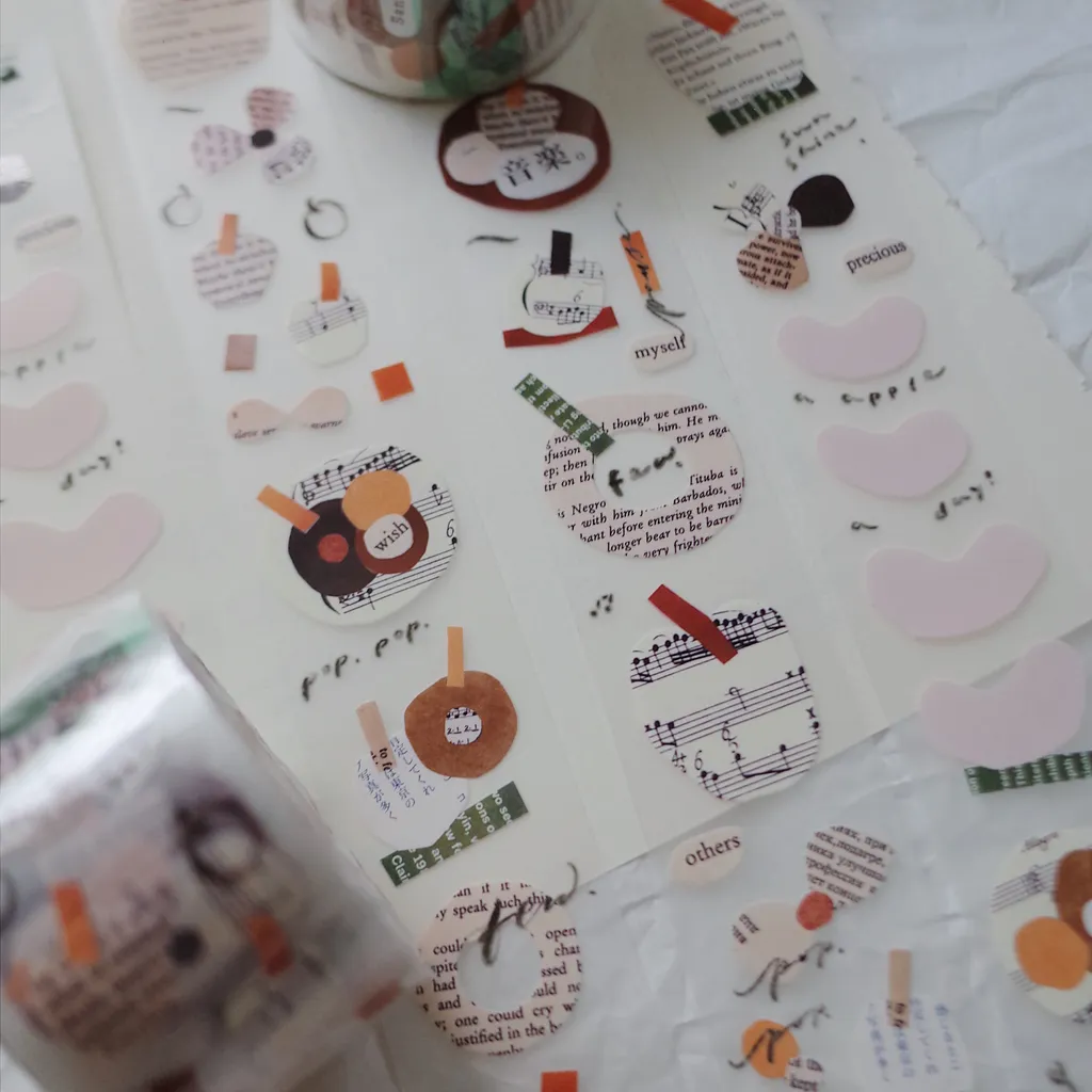 Mr. Eggplants PET Tape - Plates in the Garden (3cm)