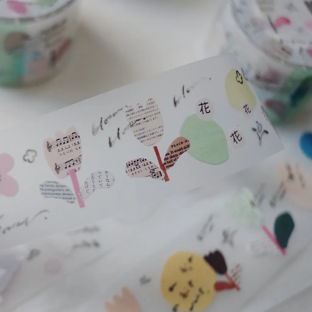 Mr. Eggplants PET Tape - Sugary Flowers (3cm)