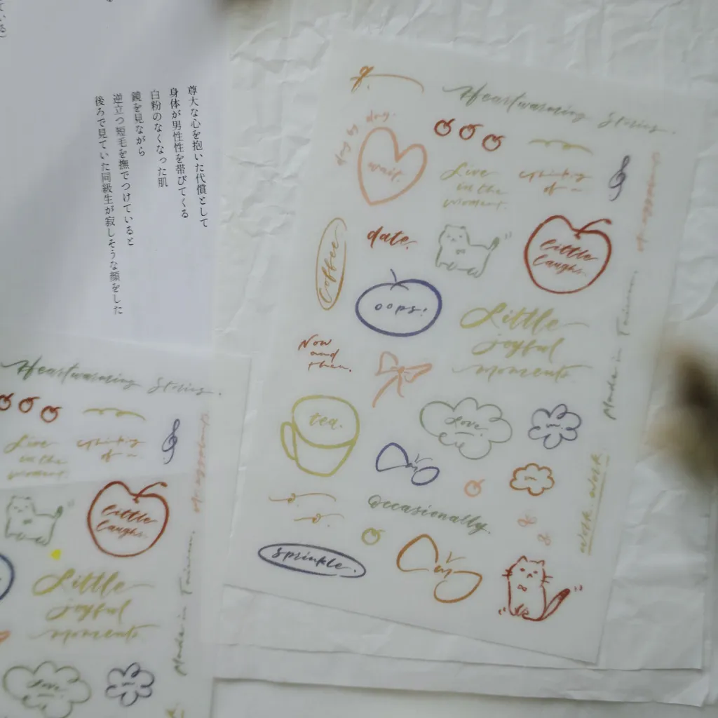 Mr. Eggplants Transfer Sticker Set - Little Joyful Moments (2 sheets)