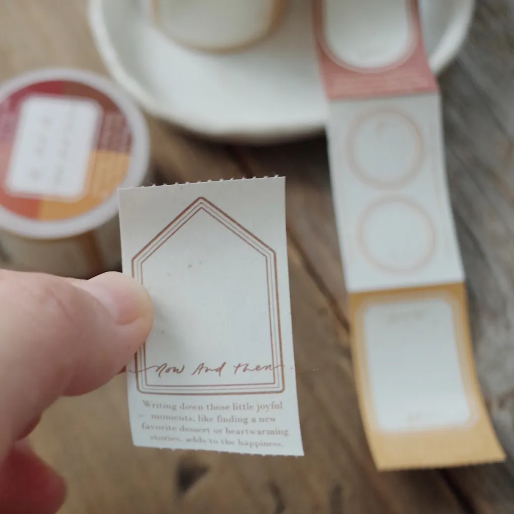 Mr. Eggplants Sticky Memo Tape - Now and Then (3cm)