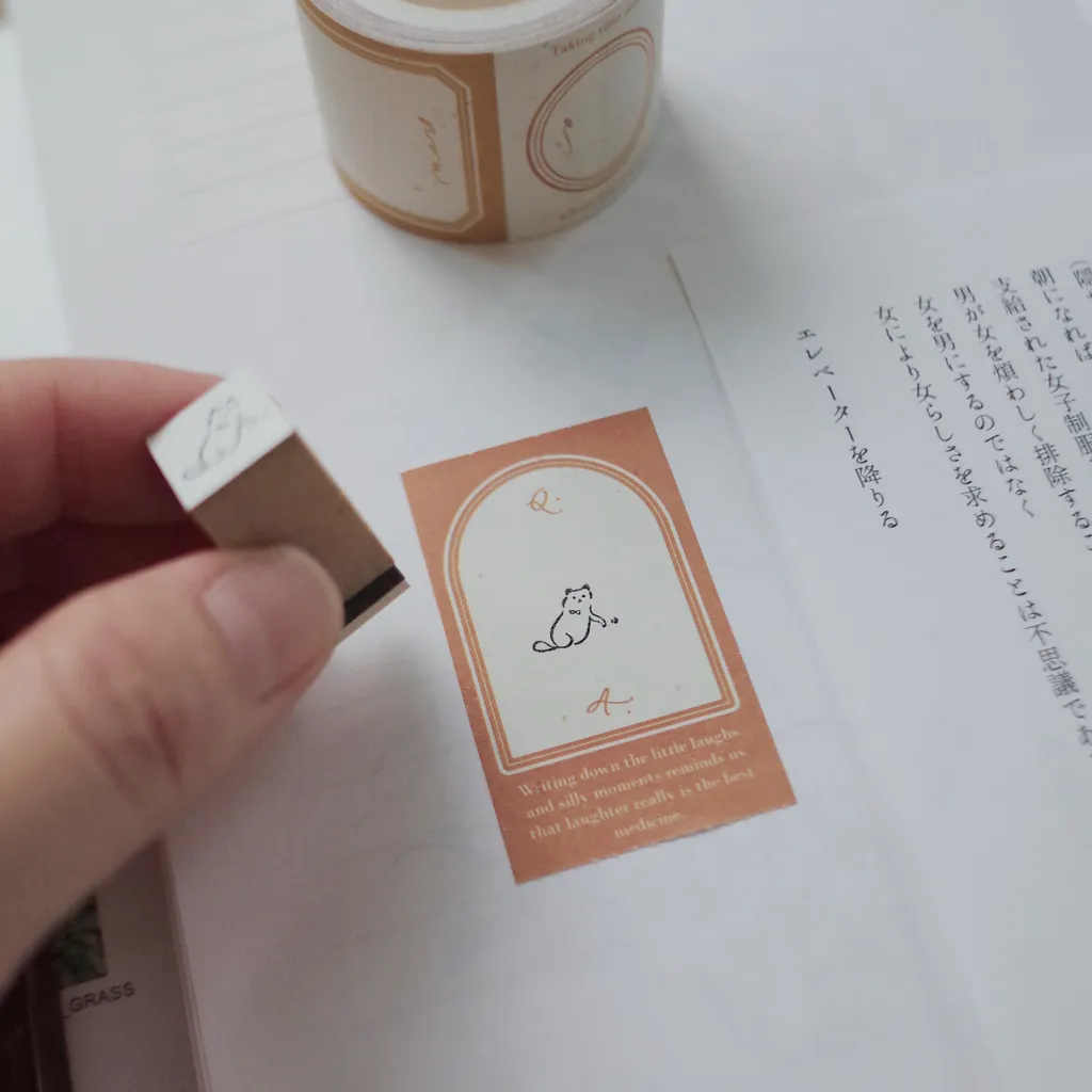 Mr. Eggplants Sticky Memo Tape - Now and Then (3cm)