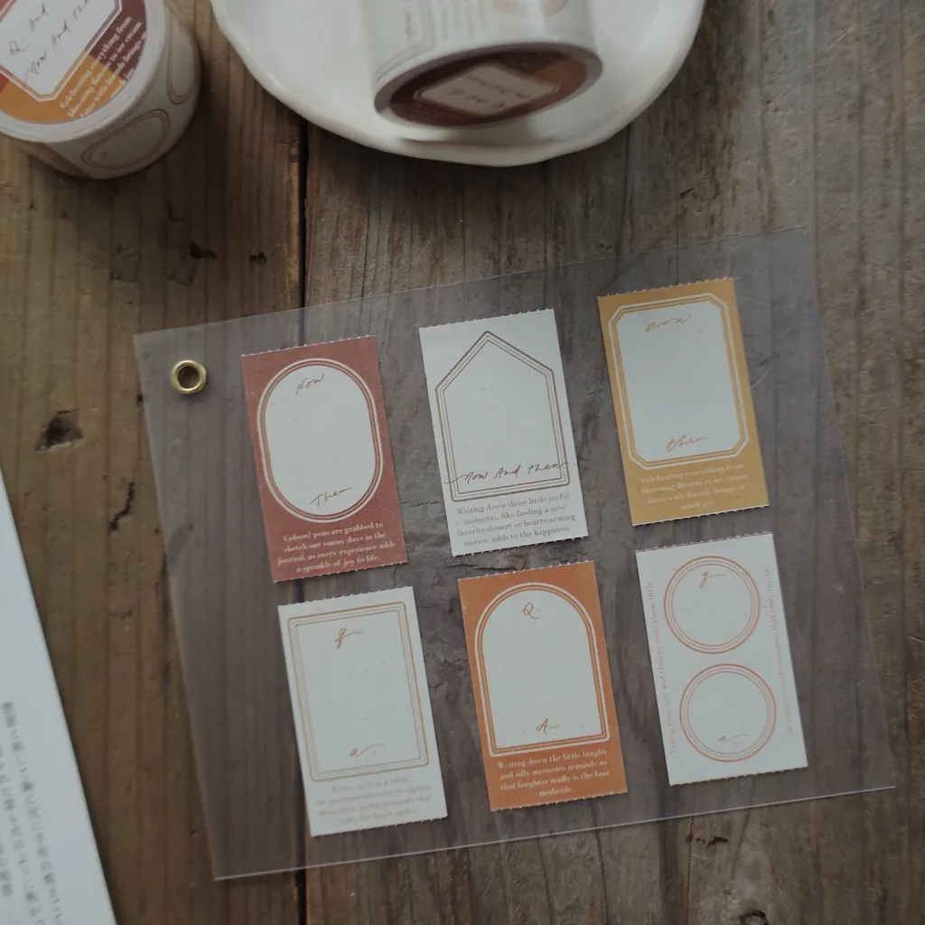 Mr. Eggplants Sticky Memo Tape - Now and Then (3cm)