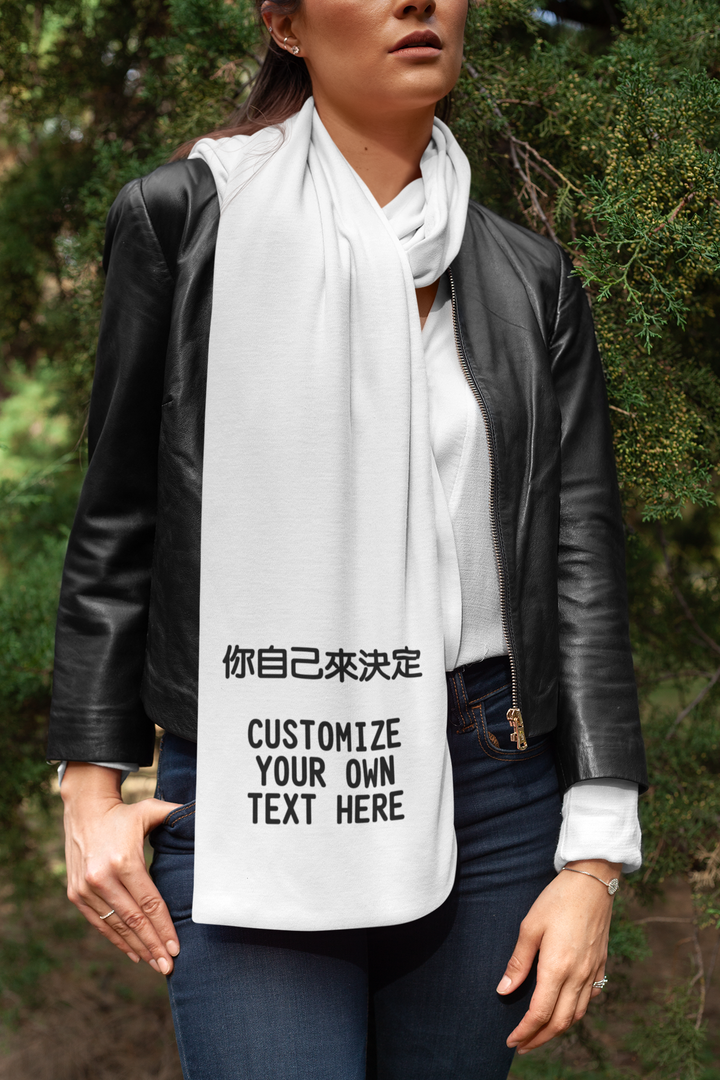 scarf-mockup-featuring-a-woman-with-a-leather-jacket-posing-by-some-bushes-25677.png