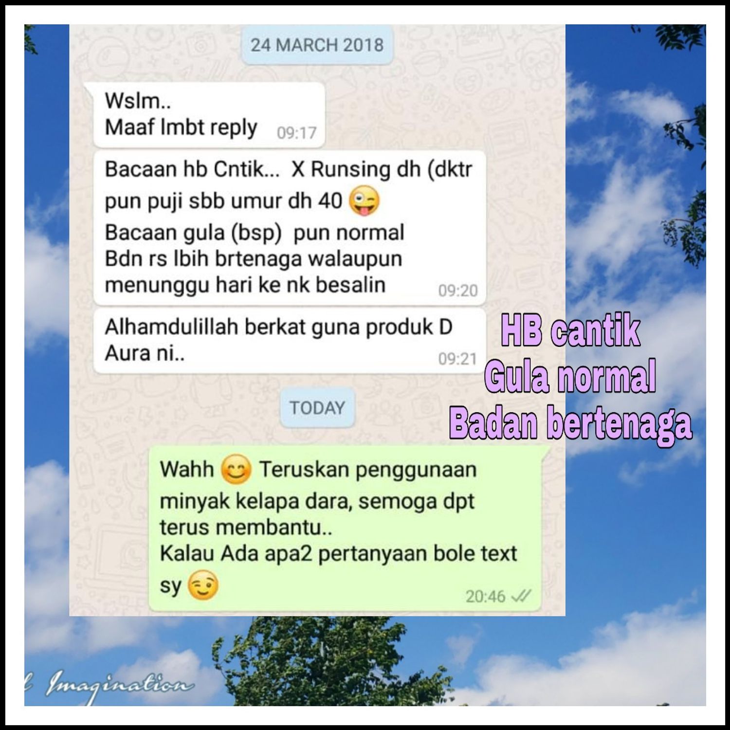 Sis Ra D'Aura - Stabilkan gula dalam darah (gdm) dan bagi tenaga segera,kekal bertenaga sepanjang kehamilan!