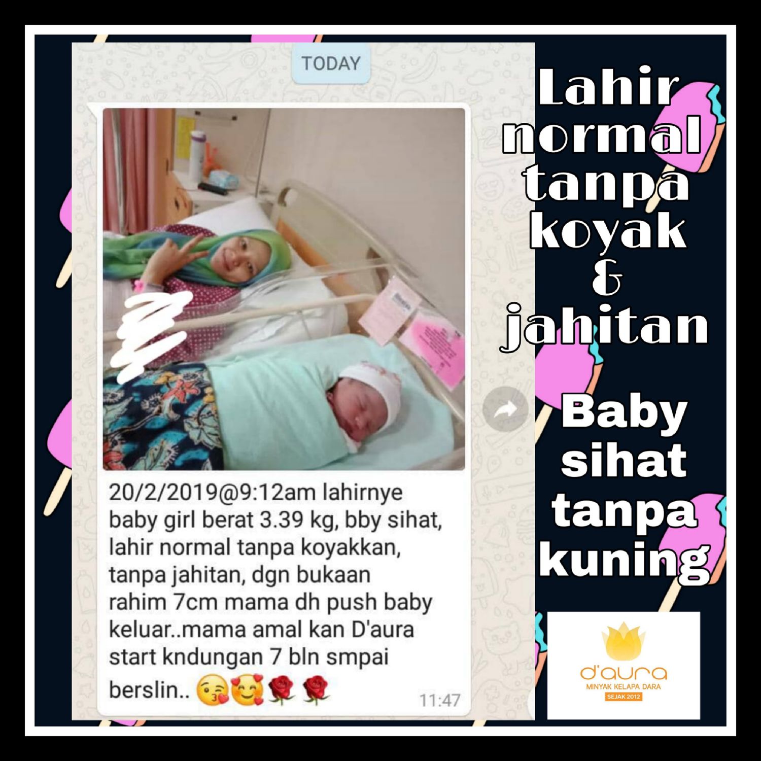 Sis Ra D'Aura - Mudah Bersalin, baby sihat tanpa kuning!