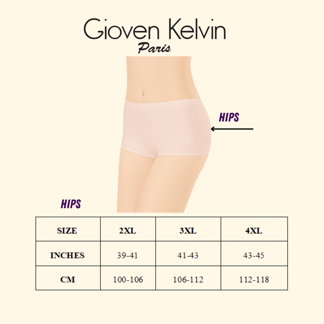 GK SEAMLESS BIG SIZESIZE CHART