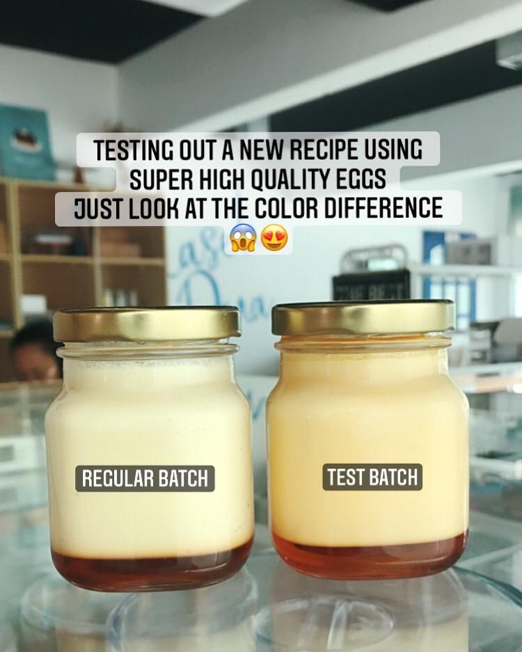 OnZen Eggs - Testing out a new recipe using super high quality eggs. Just look at the color difference.