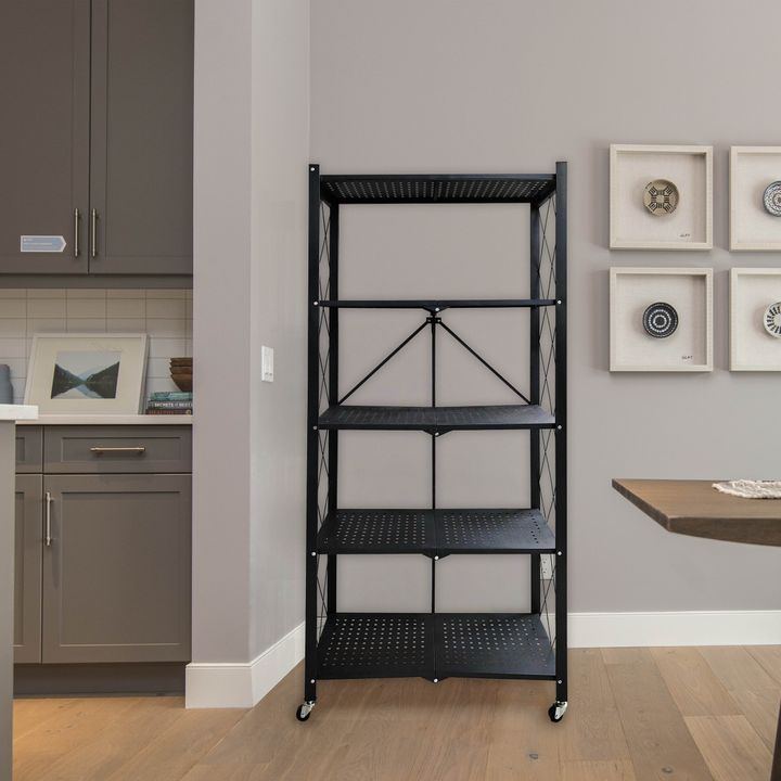 5 level foldable rack -square