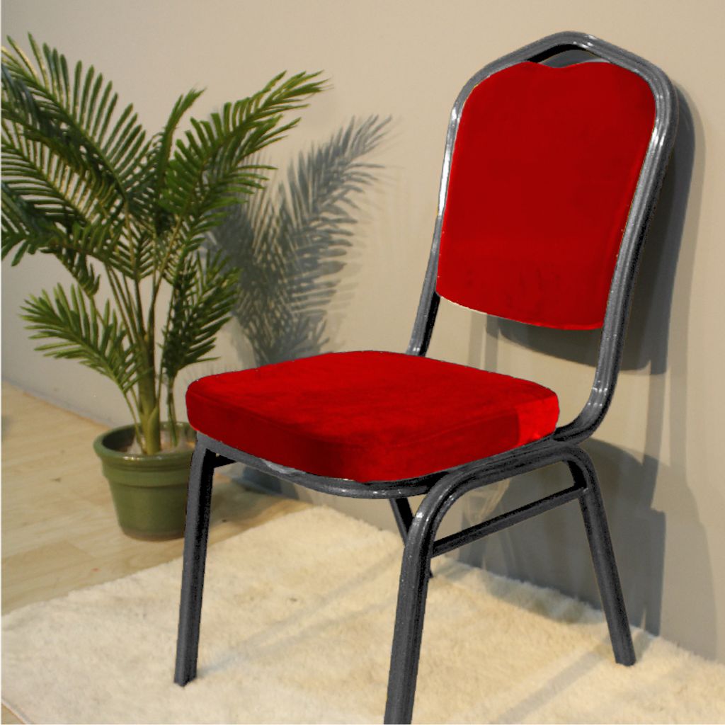 BANQUET CHAIR-grey red