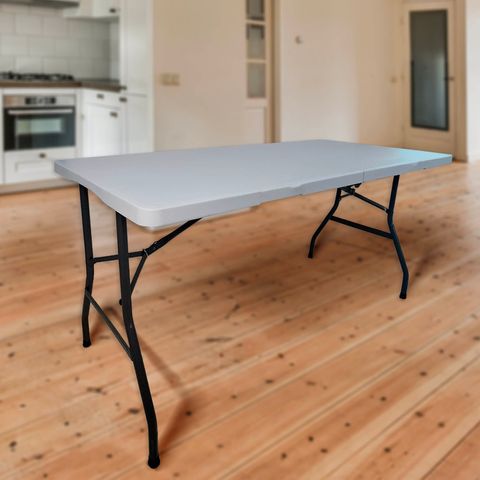 plastic foldable banquet table -white