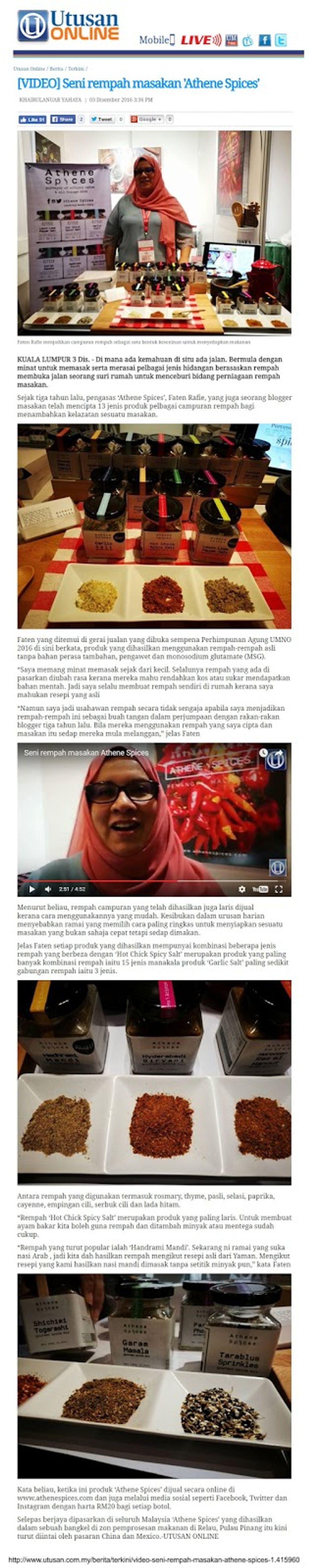 Utusan Malaysia Online - 3 December 2016