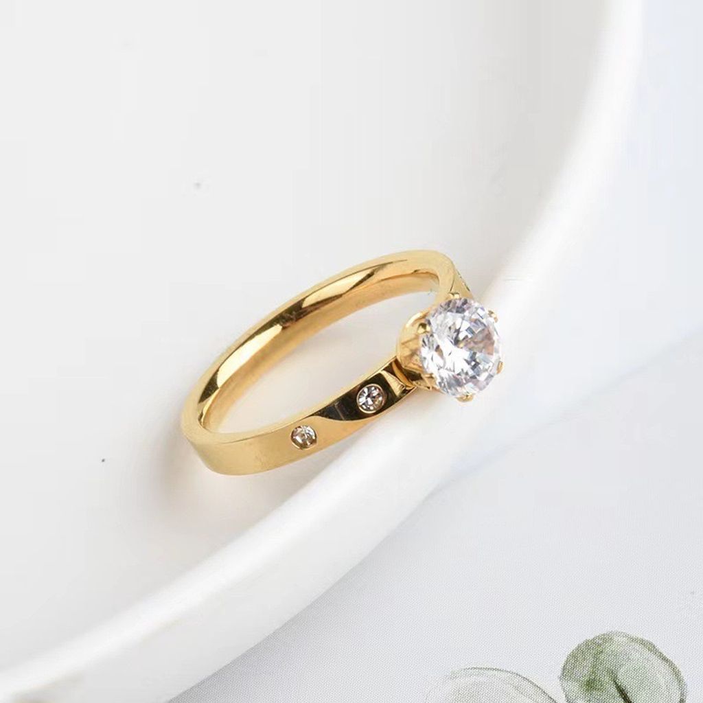 Royalty Gold Stud Ring 9