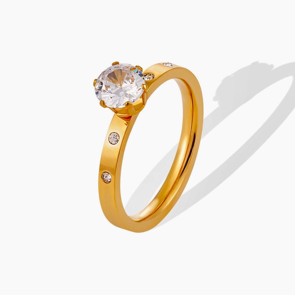 Royalty Gold Stud Ring 4