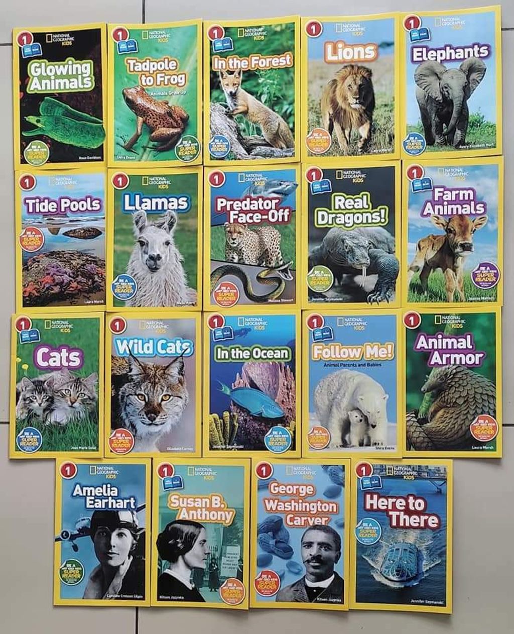 National Geographic Kids: Animals Pack of 6 Books-Levels 1&2 NEW