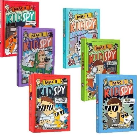洋書 Kid spy by MAC B. 6冊 Mac B., Kid Spy Series 6 Books Set: Mac Barnett, Mike Lowery