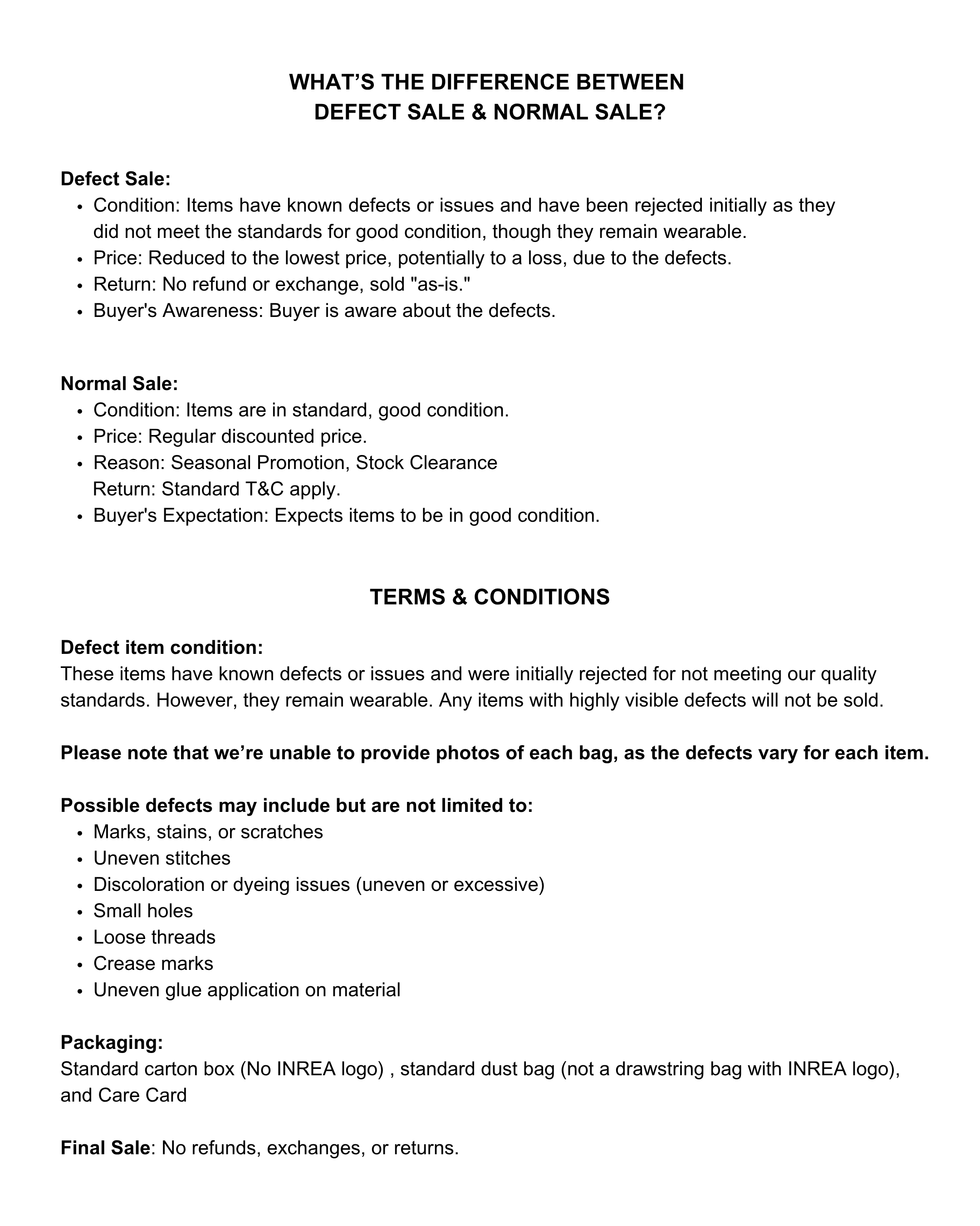 Defect Sale Condition Items have known defects or issues and have been rejected initially as they did not meet the standards for good condition, though they remain wearable. Price Reduced to the l (4)