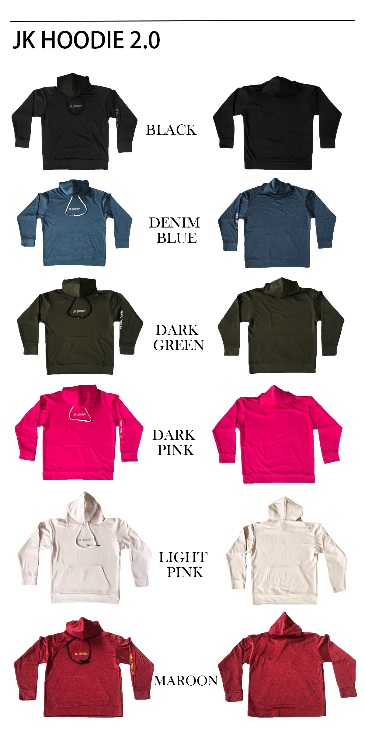 HOODIE ALL COLOUR