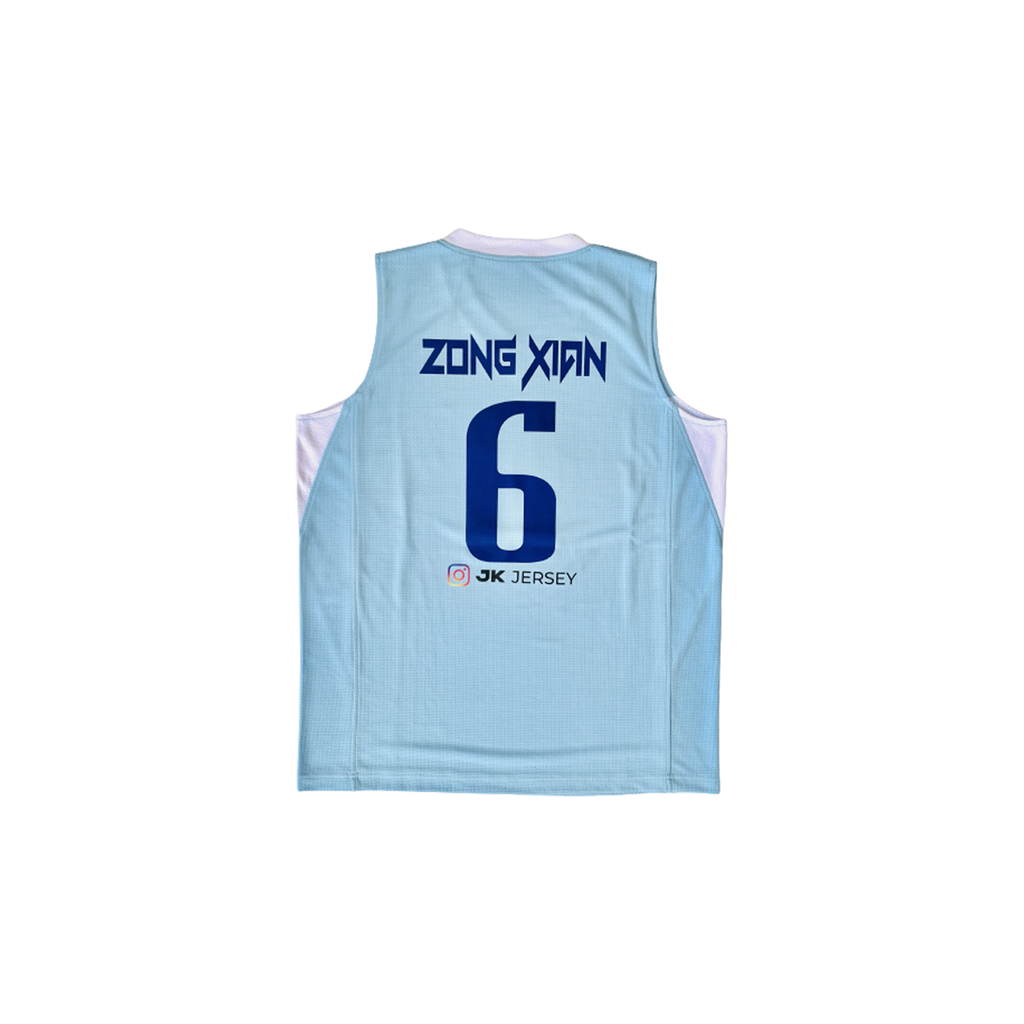 KL blue jersey back