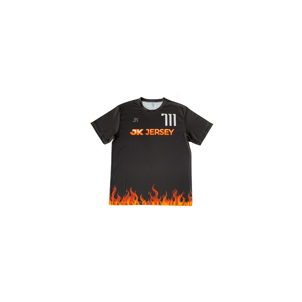 ON FIRE TSHIRT-BLACK FRONT