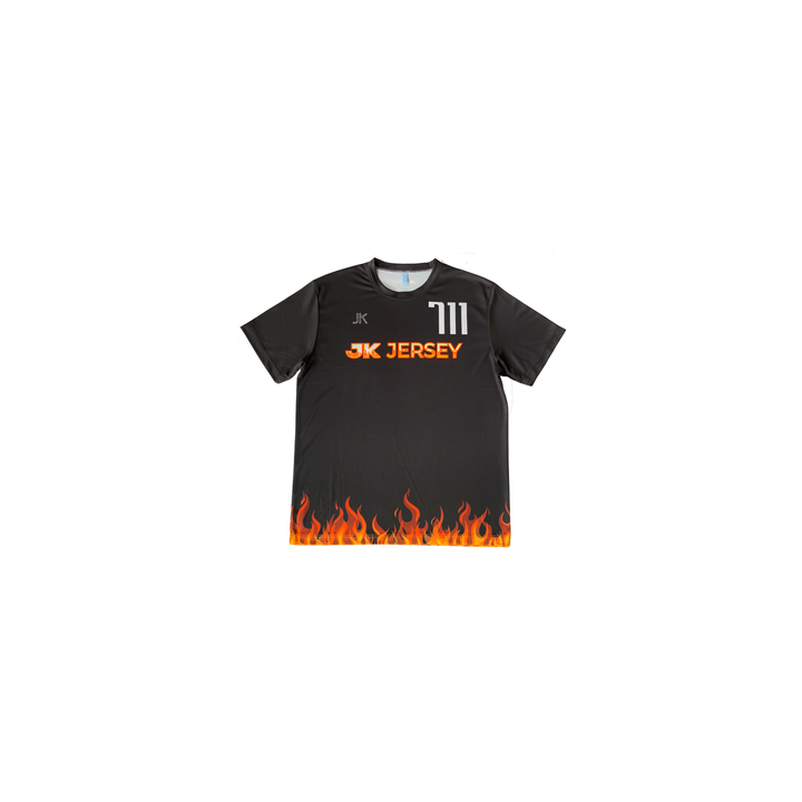 ON FIRE TSHIRT-BLACK FRONT