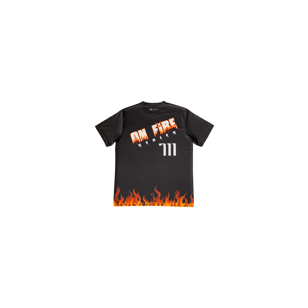 ON FIRE TSHIRT-BLACK BACK