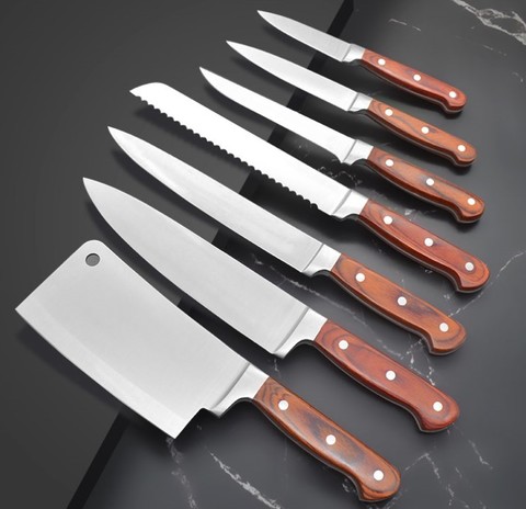 JT- 6001 Stainless Steel Kitchen Knife With Pakka Wood Handle – JTC ...