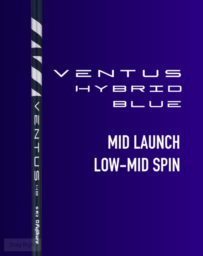 Shaft Hybride Fujikura VENTUS BLUE VELOCORE 8S - Rigide 38,25" - Avec Adaptateur Titleist