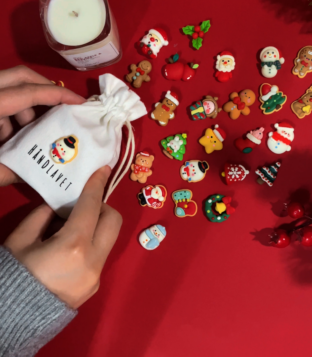 FREE Christmas Pouch With Every Candle | Håndlavet | Scented Soywax Candle