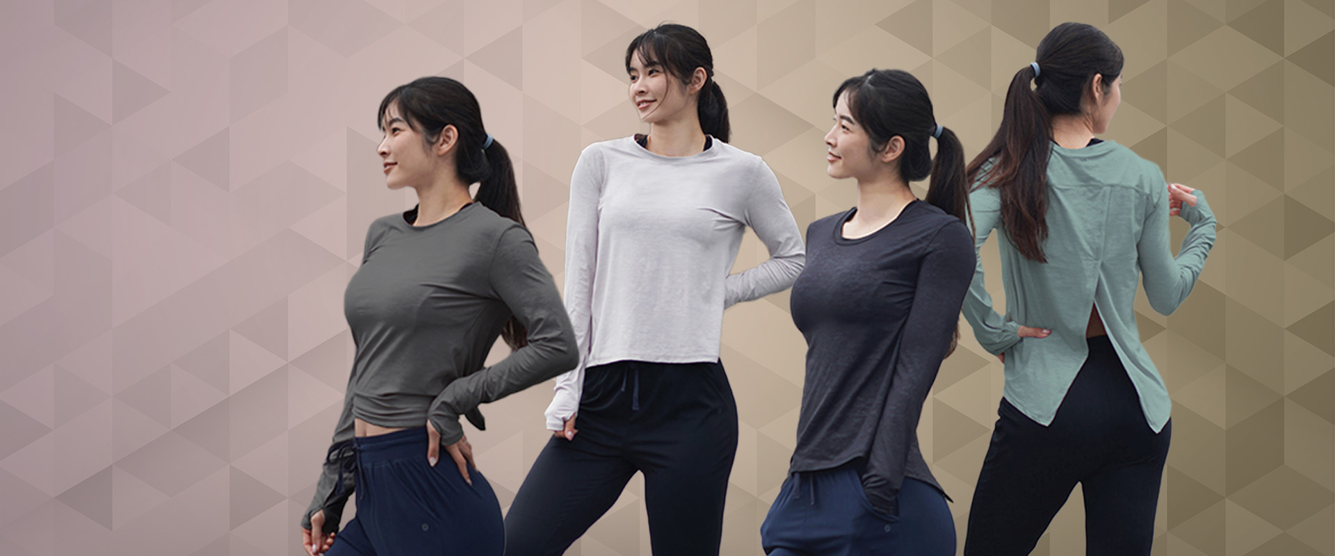 Luna 秒乾交叉開岔長袖 | Nui - Smart is the new Sexy