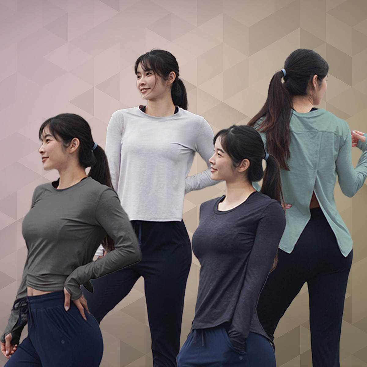 Luna 秒乾交叉開岔長袖 | Nui - Smart is the new Sexy