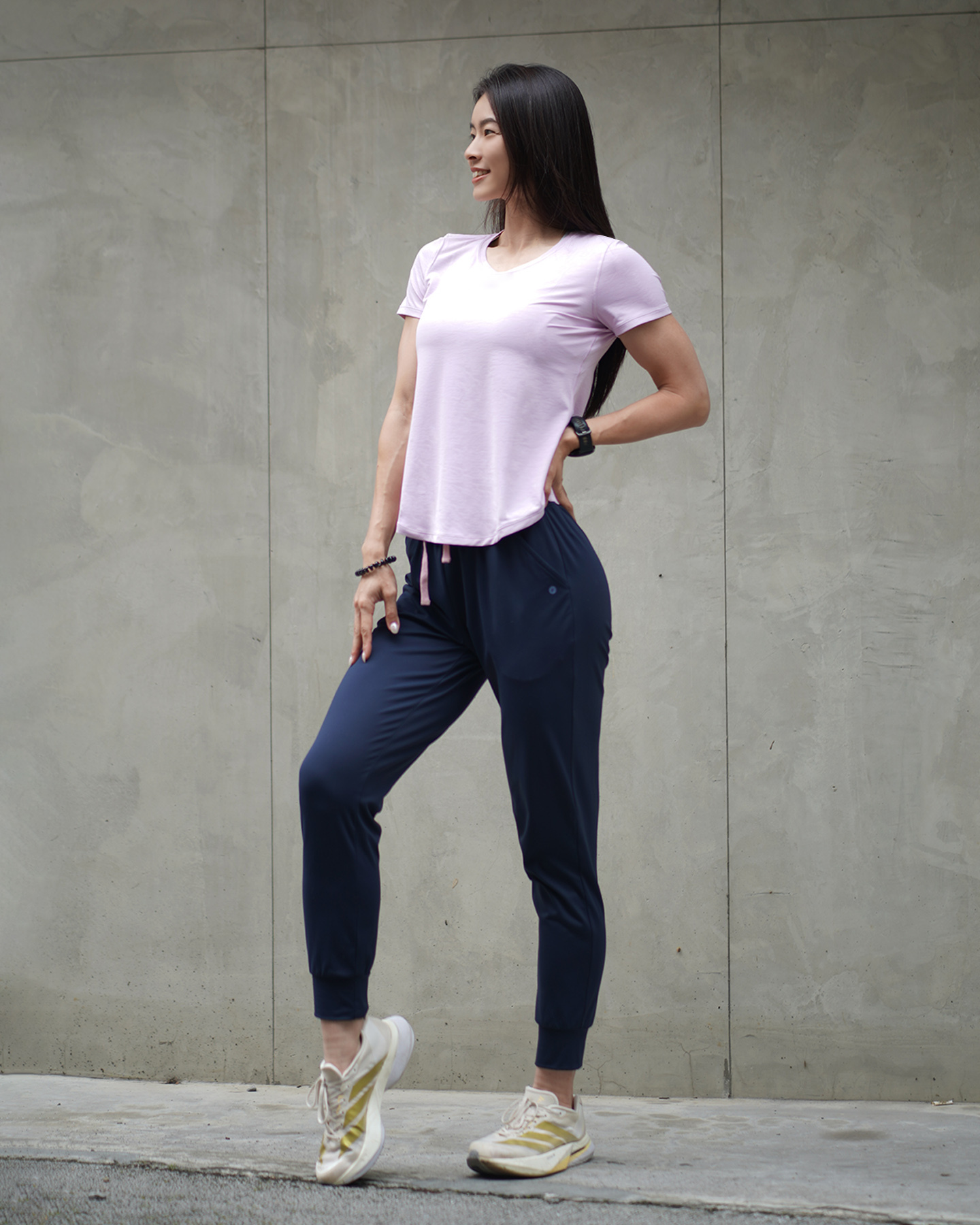 Nui Tee紫丁香+Jogger 2