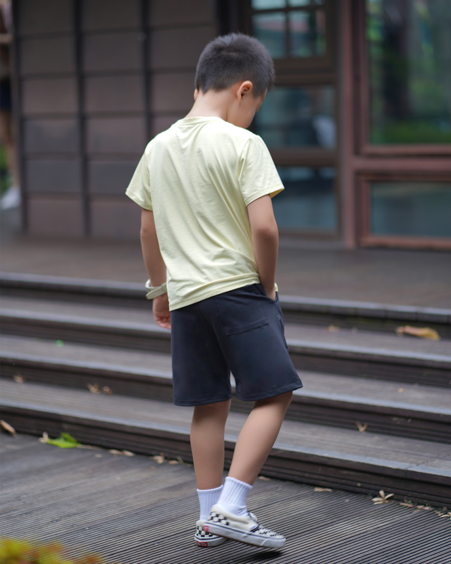 Kids Tee奶油派+Kids Shorts純黑 1