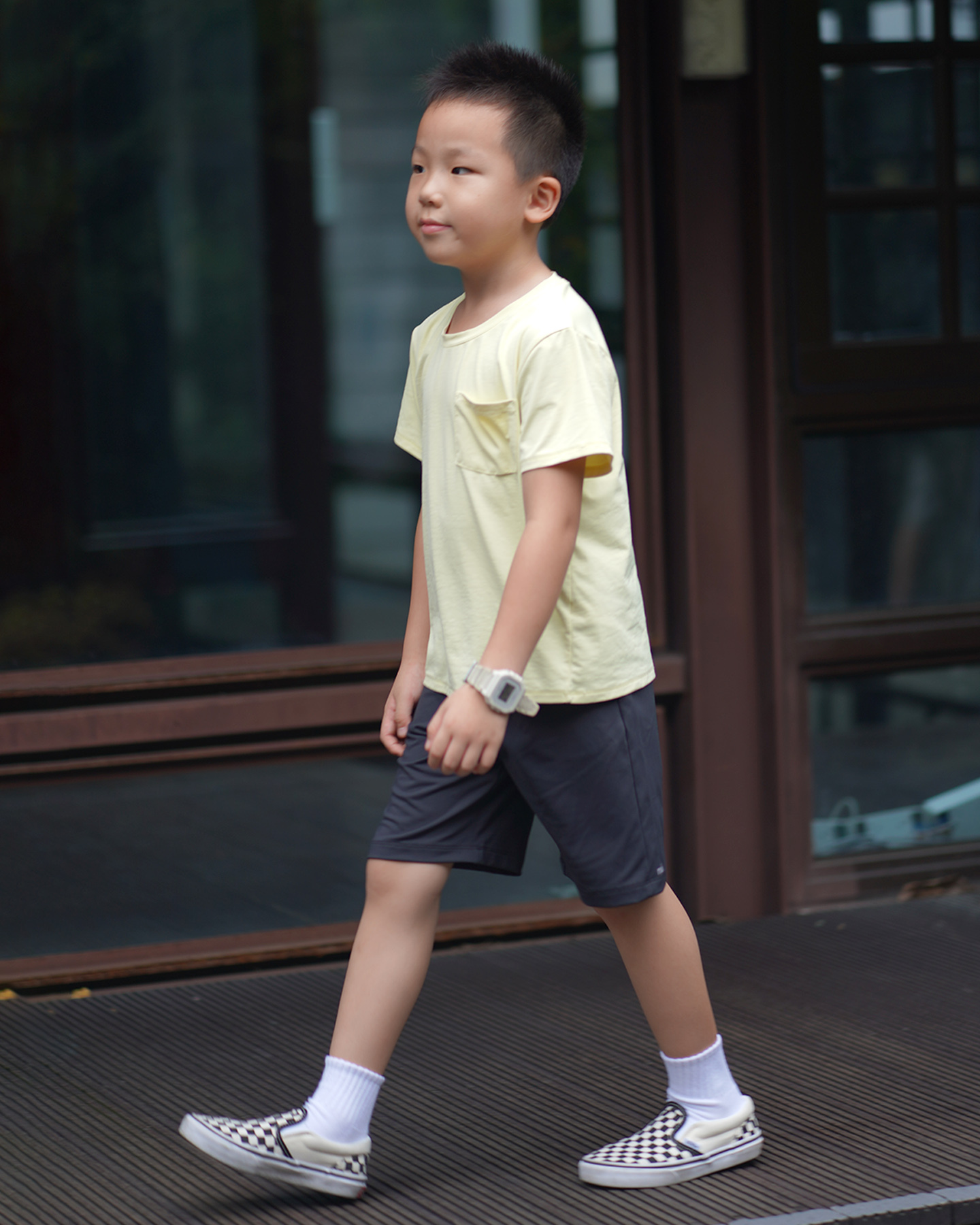 Kids Tee奶油派+Kids Shorts純黑 3