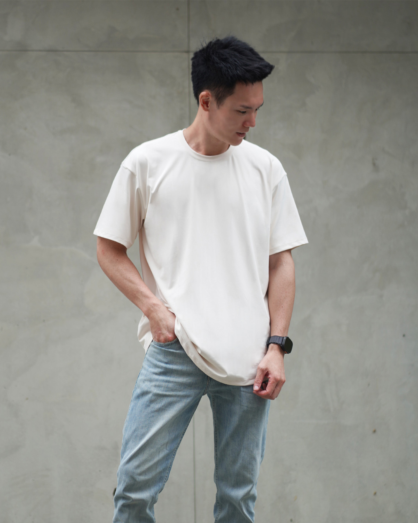 Cover Homme Oversize米白
