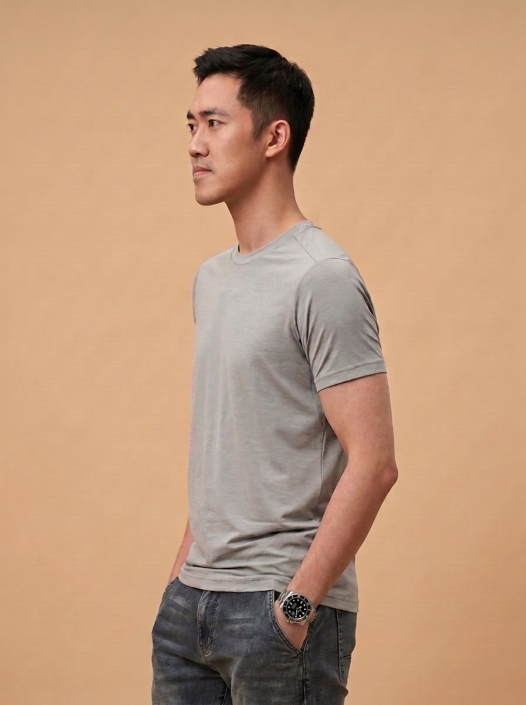 Cover Homme Tee 雲朵灰2