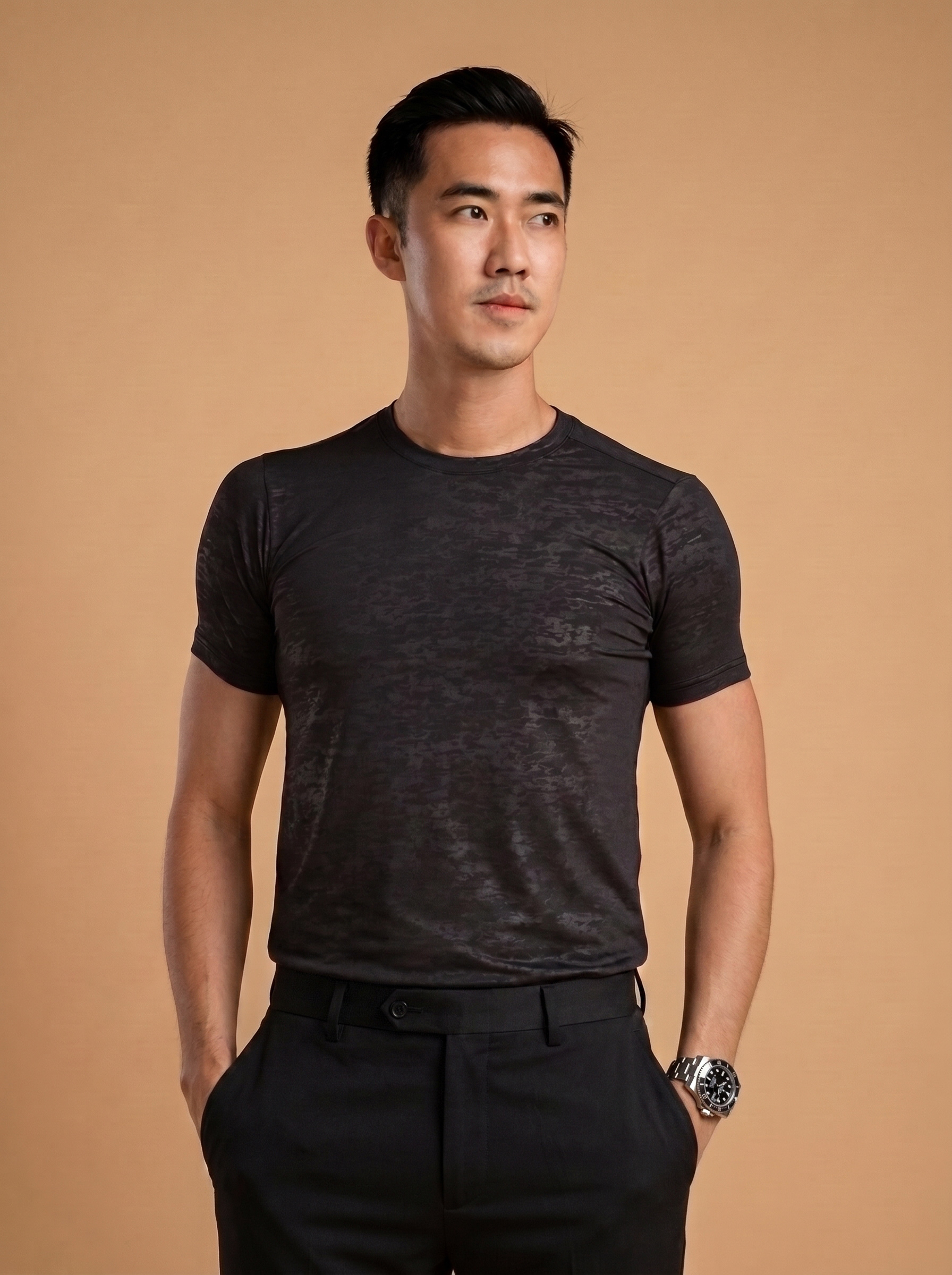 Cover Homme Tee 黑2