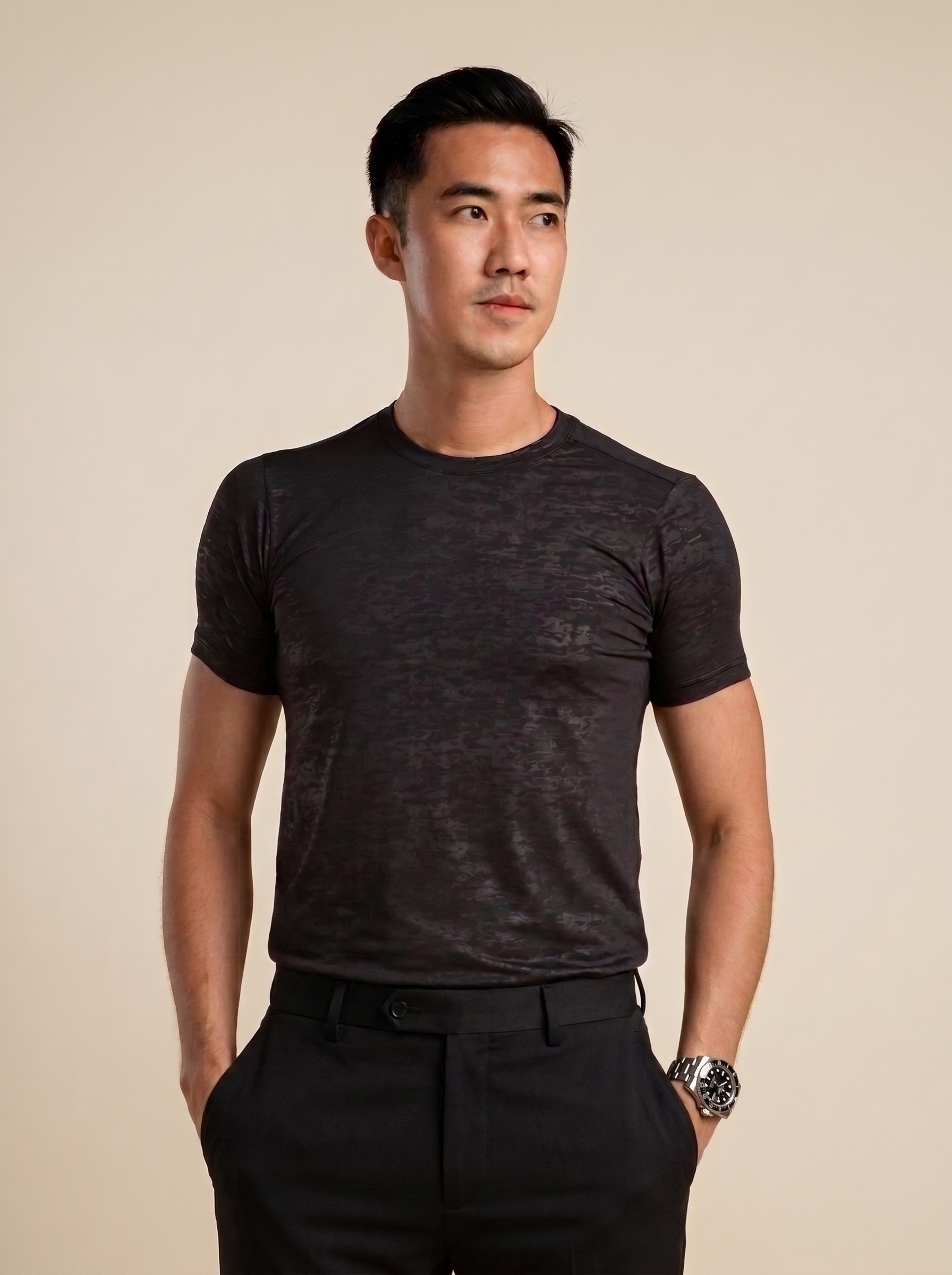 Cover Homme Tee 黑2