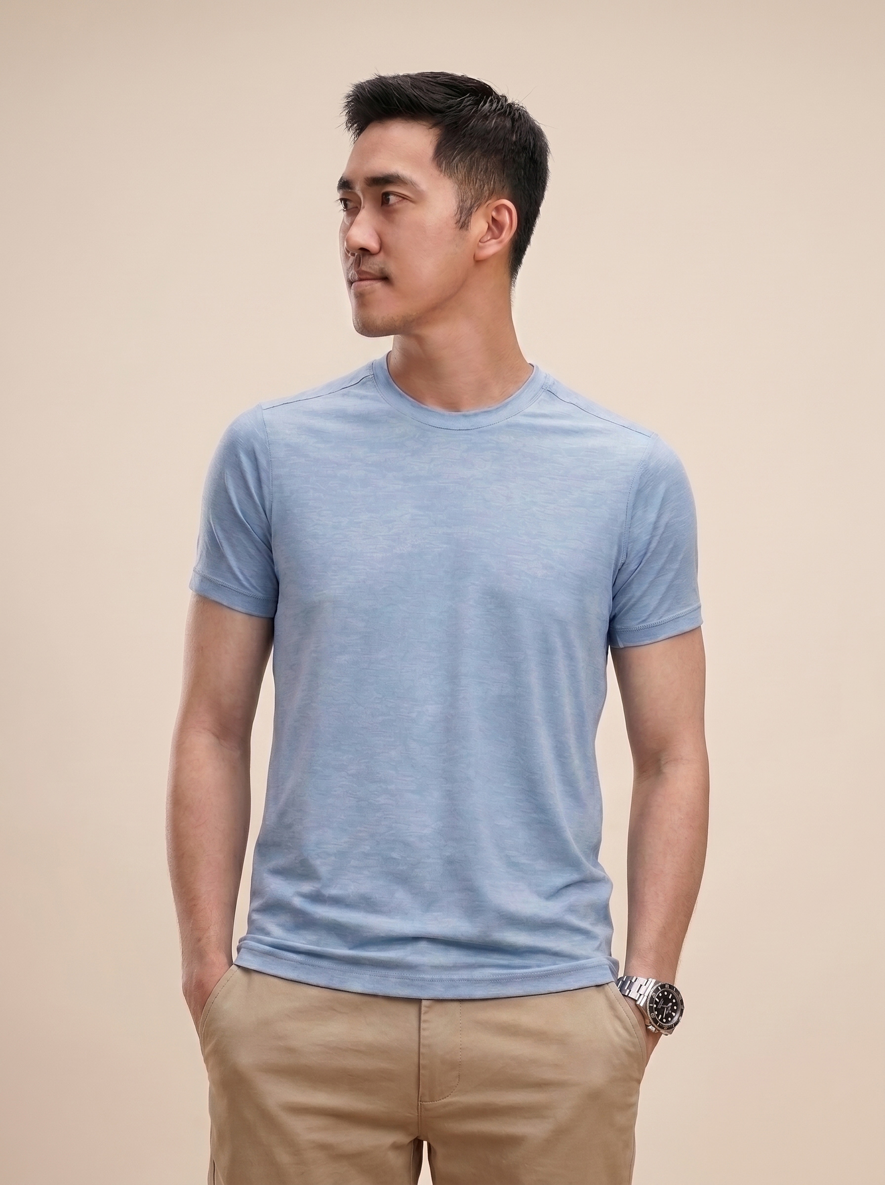 Cover Homme Tee 霧天藍2