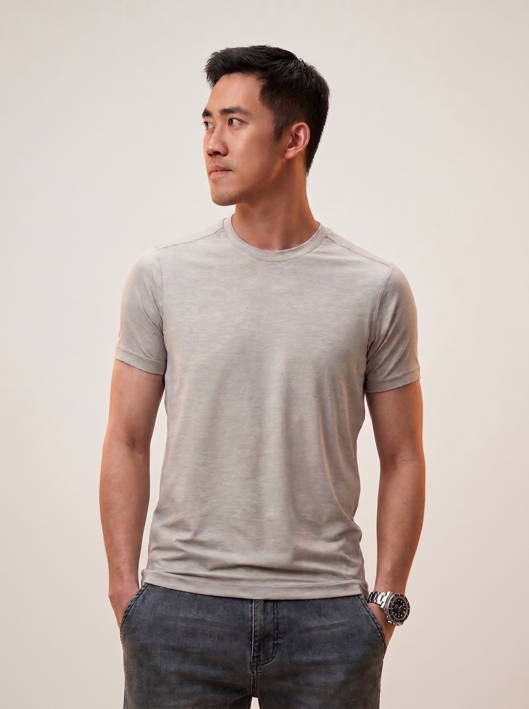Cover Homme Tee 象牙灰2