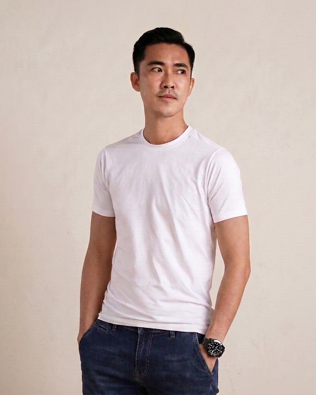 Cover Homme Tee 白2