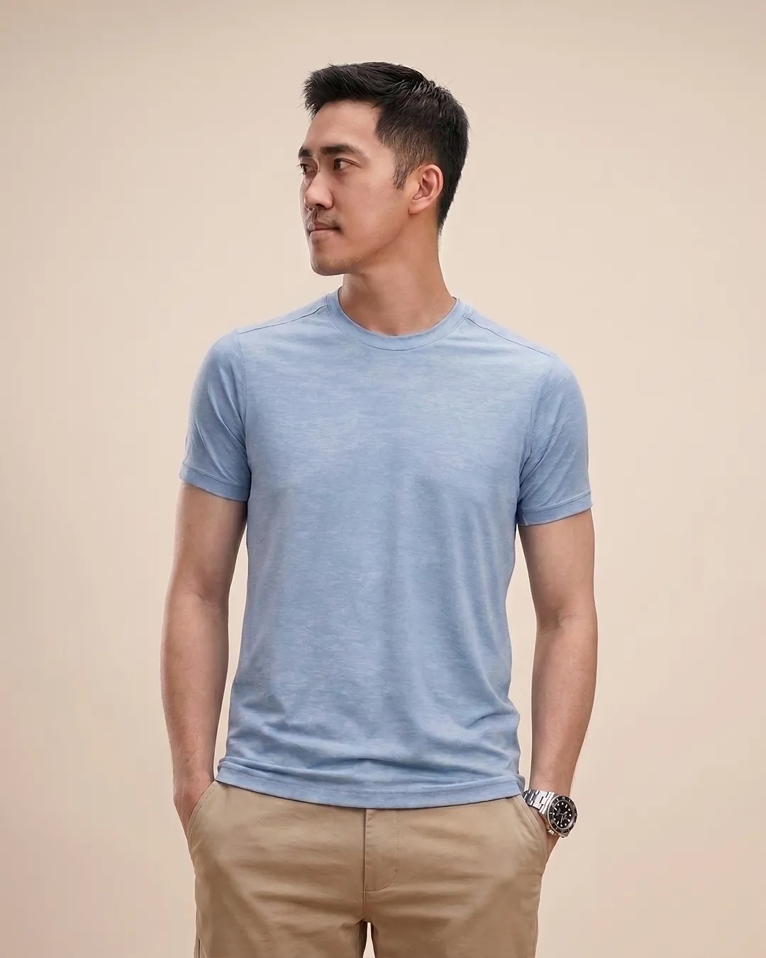 Cover Homme Tee 霧天藍2