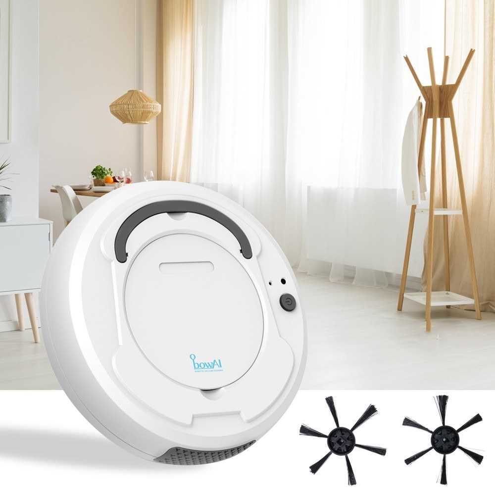 1800PA 3in1 Rechargeable Intelligent Sweeping Robot (White ...