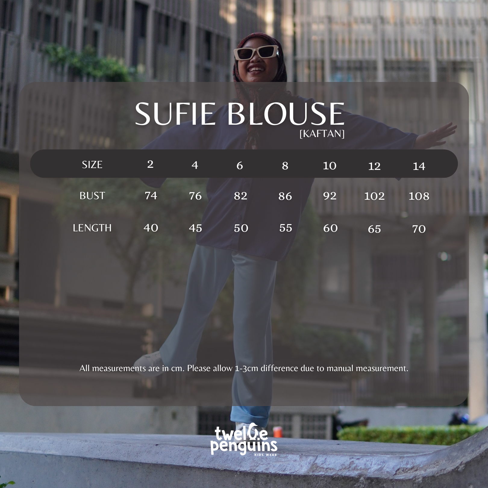 Sufie Blouse Measurement Chart sq