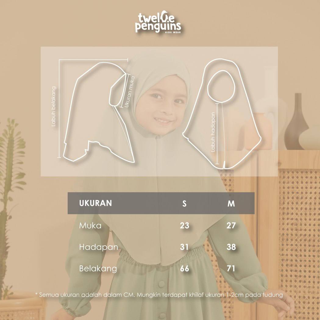 Nur Scarf Size Chart