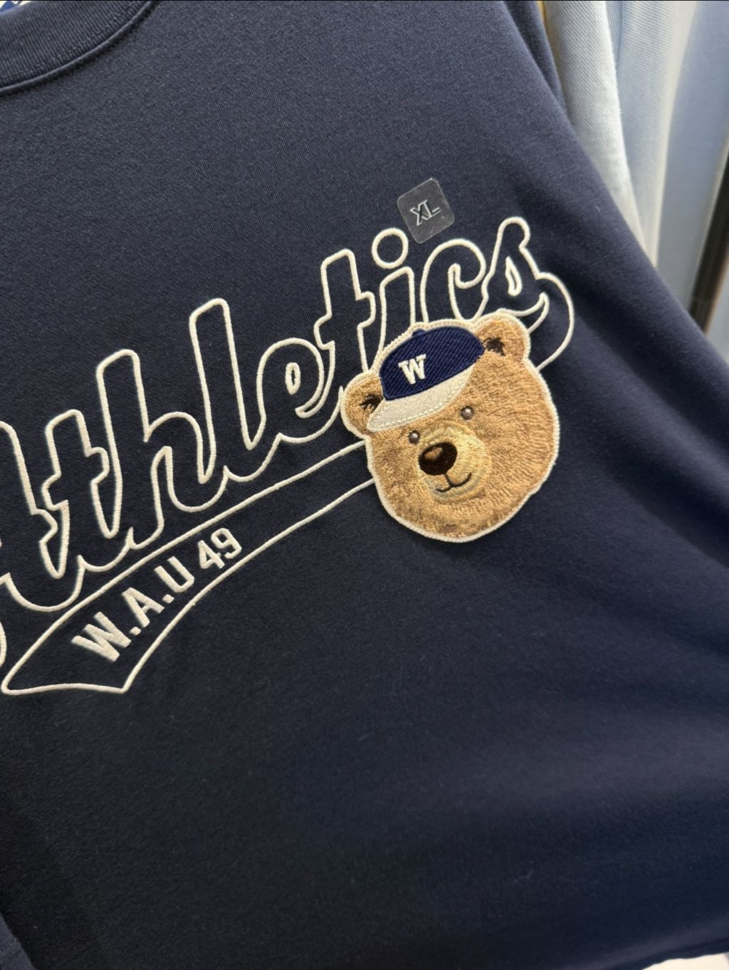 【WHO.A.U】Steve Campus Patch T-shirt[B] WHO.A.U] Steve Campus Patch T-shirt[B] | WHRPE2492U
