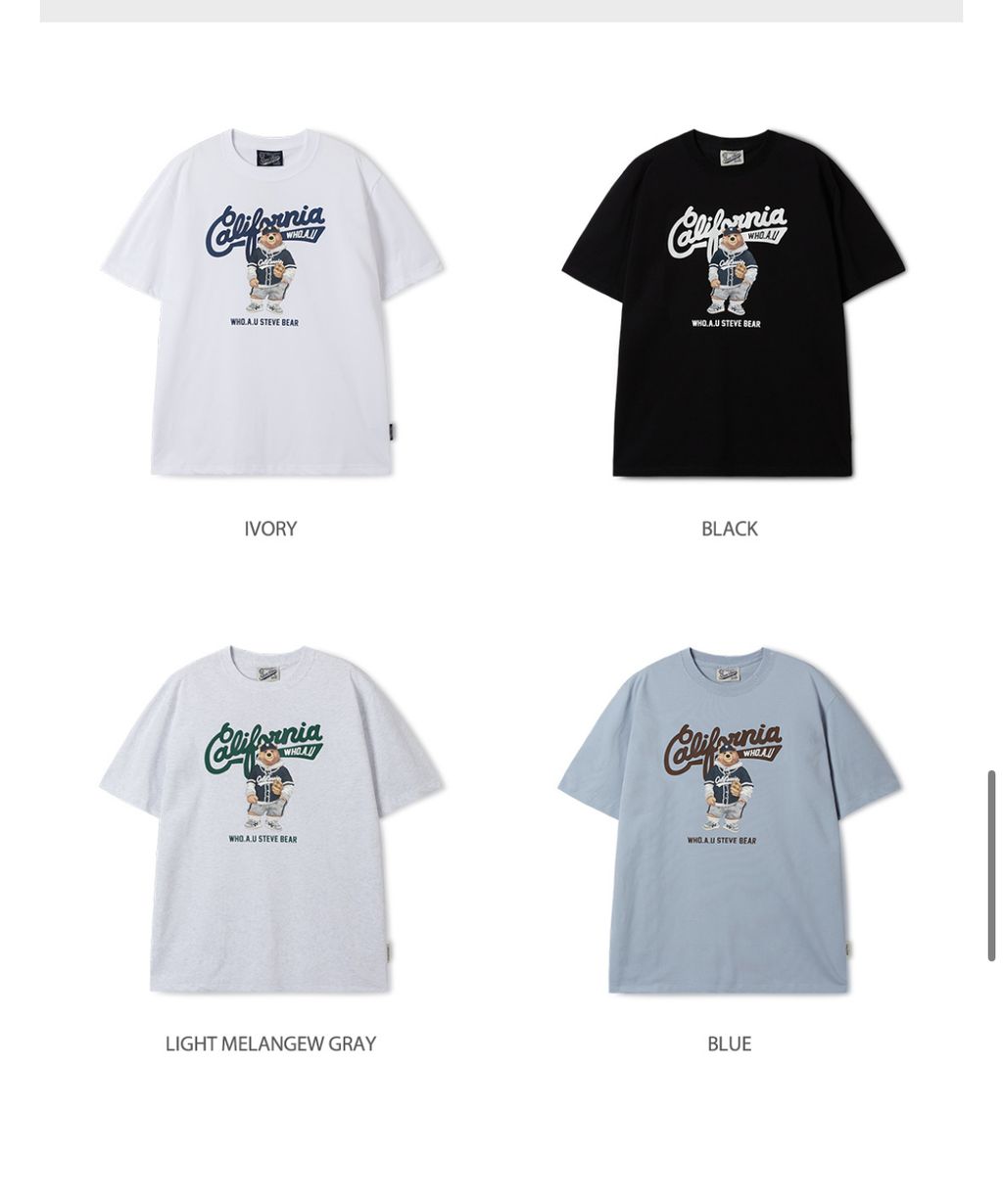【韓国WHO.A.U フーアーユー】Steve Photo T-Shirt Steve Photo T-Shirt[B] - 후아유닷컴