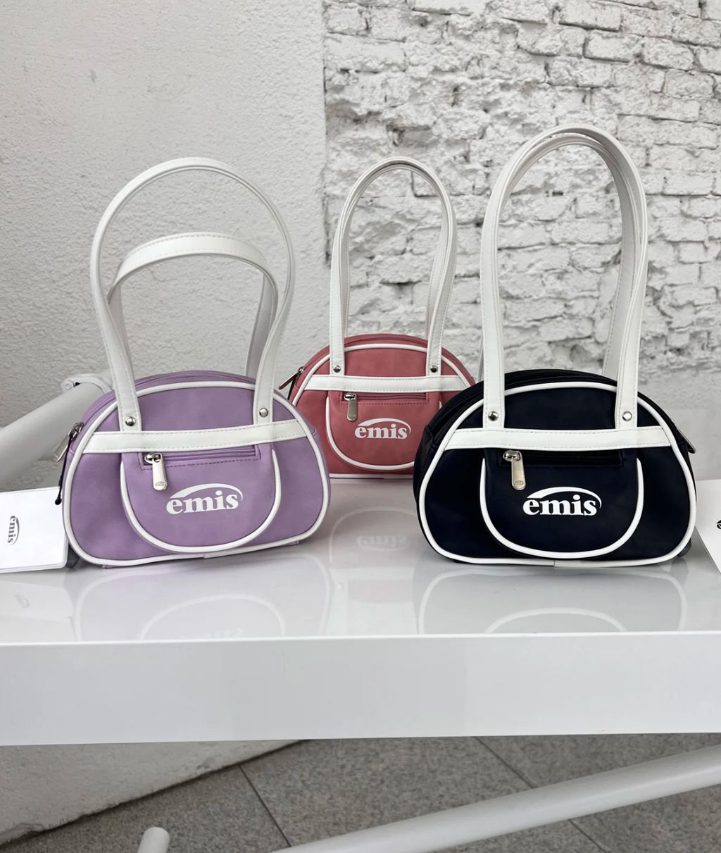 韓国人気ショルダーバッグ【EMIS】VINTAGE MINI BOWLING BAG EMIS】VINTAGE MINI BOWLING BAG – DOAKA