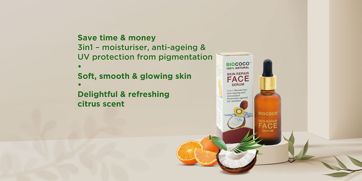 MALAYSIA’S BEST KEPT SECRET BIOCOCO SKIN REPAIR FACE SERUM, 100% NATURAL